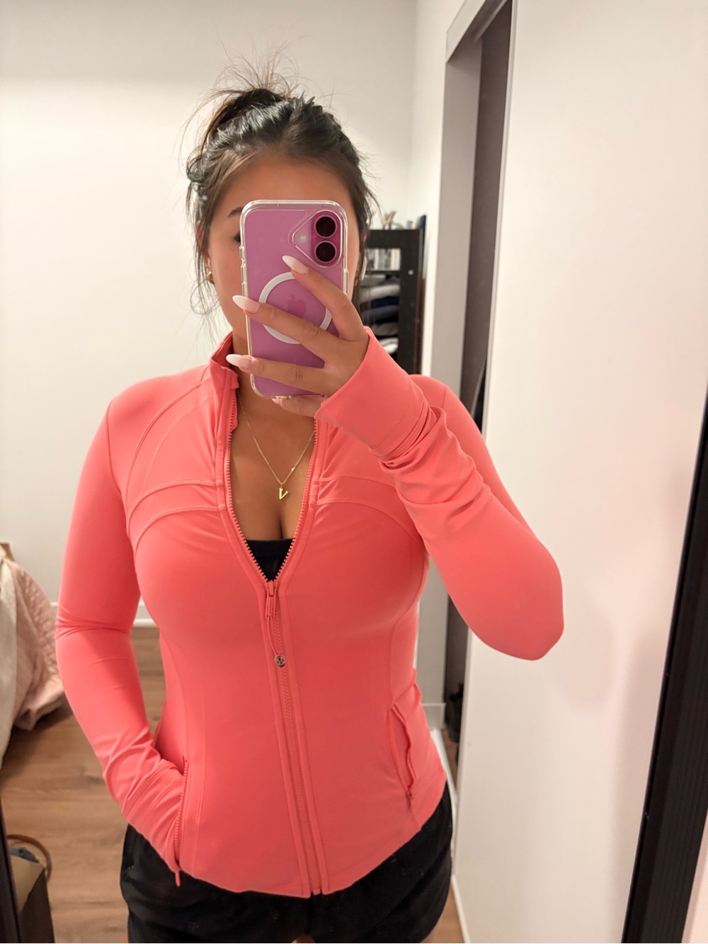 pink lululemon define jacket